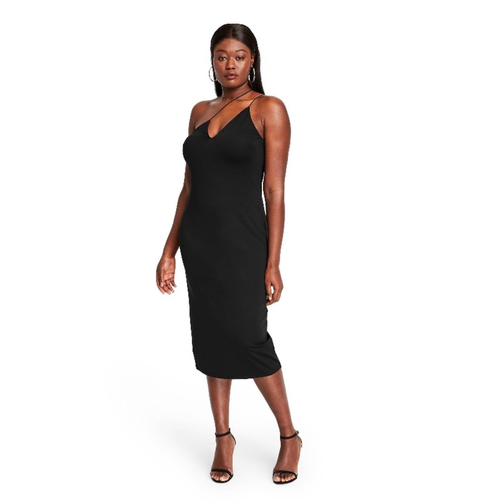 Cushnie x target black asymmetrical dress